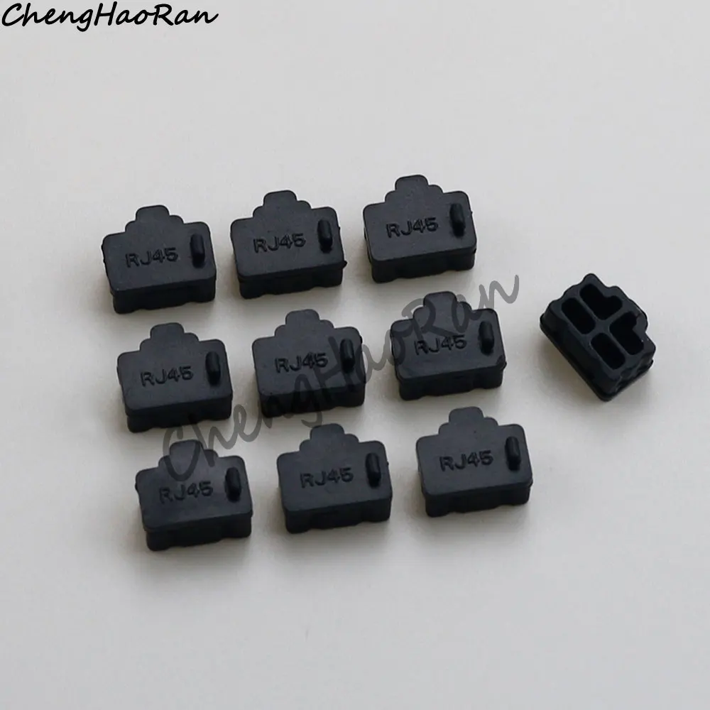 10 teile/satz rj45 schnitts telle silikons taub stecker laptop lan kabel staub dichte stecker desktop router schalter netzwerk karte rj45 port abdeckung – Detail 6