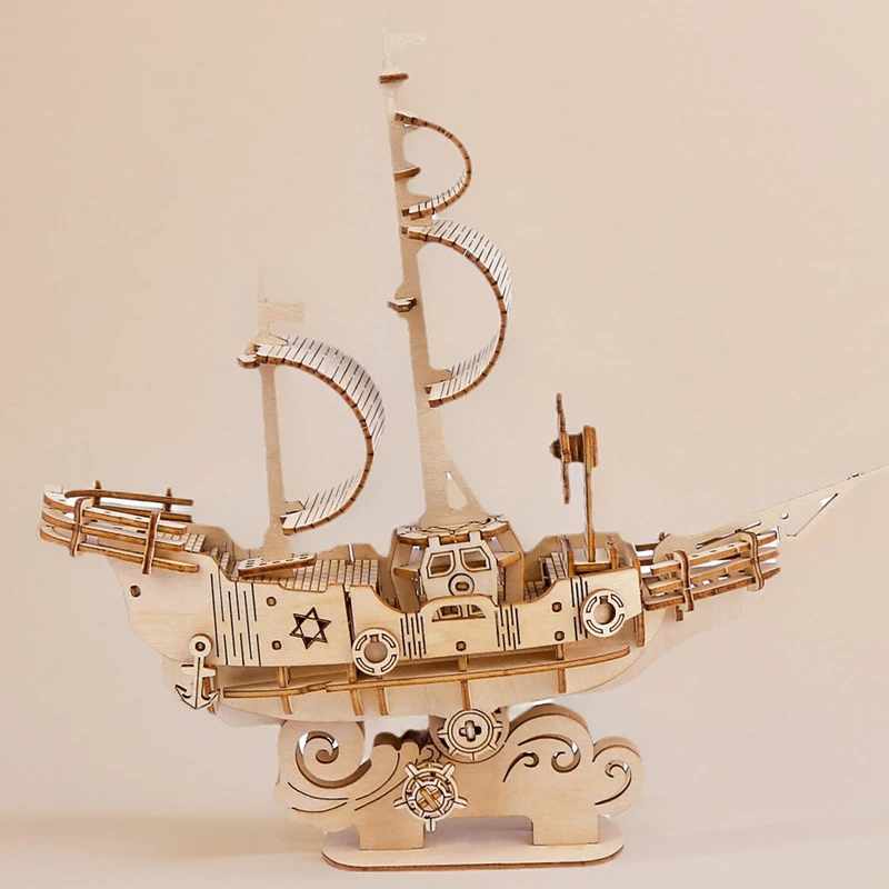 DIY 3D Holzpuzzle Celestia Segelboot Versand Modell Drachenboot Zerstörer Holzpuzzle Spielzeug für Kinder Kinder Home Room Decor