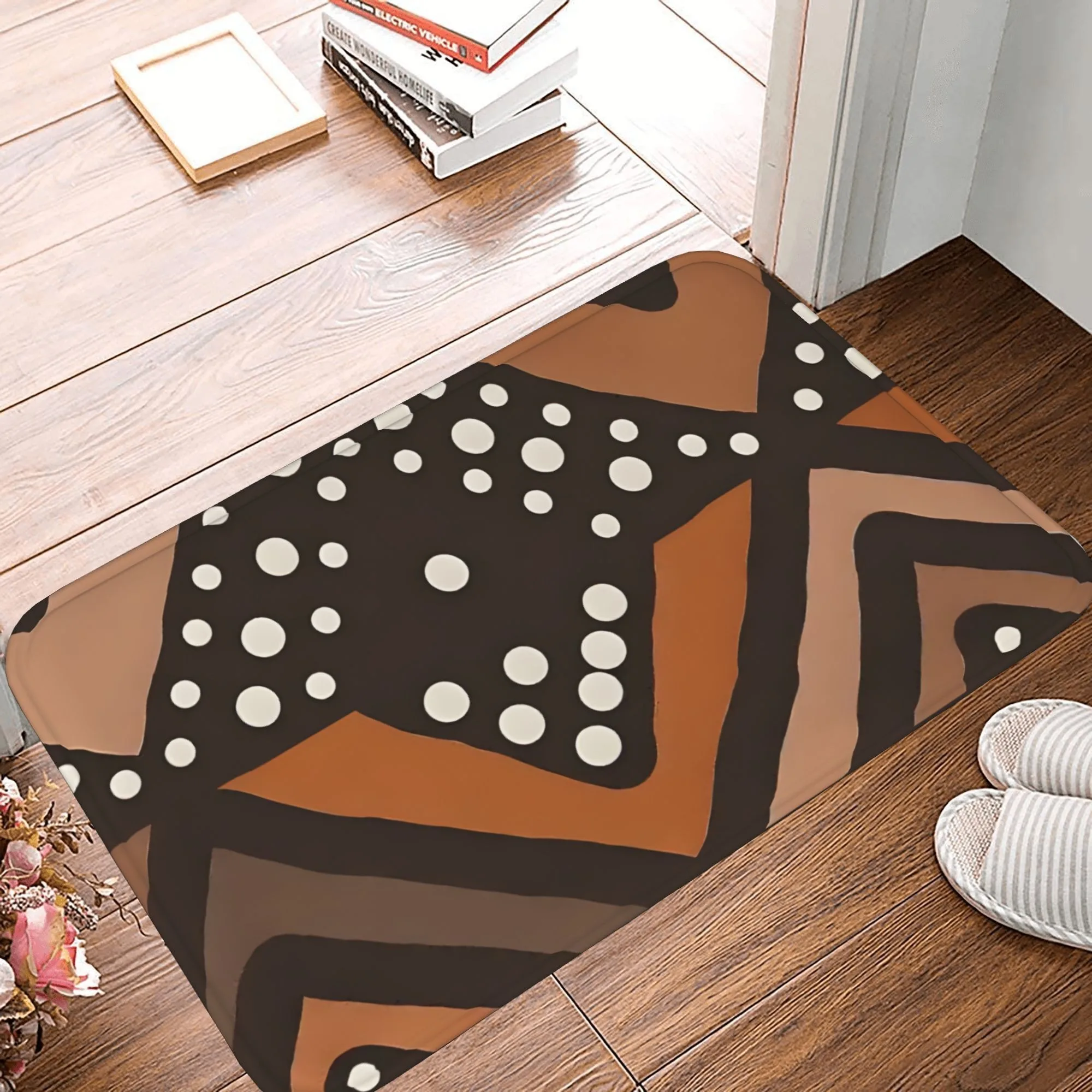 

1PC Organic polyphony Kitchen Rug Non-Slip Door Mat Pop design Bathroom Rug Bath Mat Carpet for Home Sink Laundry Decoreeree