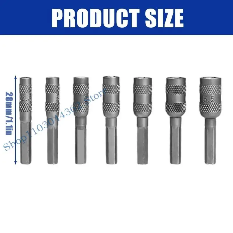 A3PA 7Pcs Electric Drill Socket Nut Driver for Professional and DIY Use