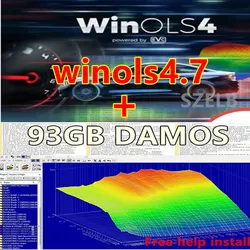 2024 hot selling Winols 4.7 software+93GB Damos file latest ECU programming tool+installation video guide