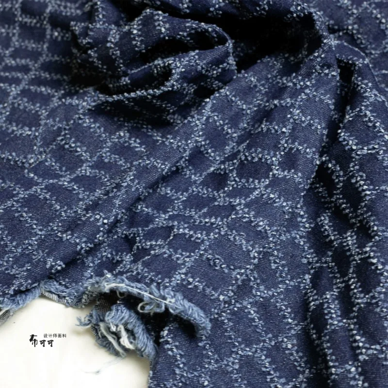 Tessuto Denim tridimensionale Pick Jacquard Series creativo speciale ricreazione trama fai da te tessuto di design originale