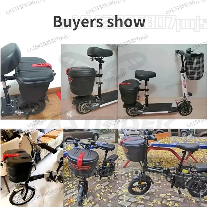 Electric Scooter Storage Basket Black Red Front Rear Basket for XIAOMI M365 Scooter and Bicycle  자전거 바구니