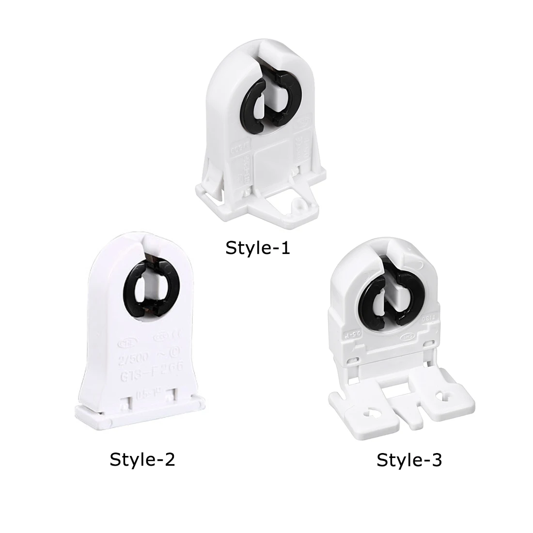 2-10Pcs 2A T8 Fluorescent Light Holder G13 Base Non-Shunted Tombstone Lamp Socket for LED Fluorescent Tube Light Accessories