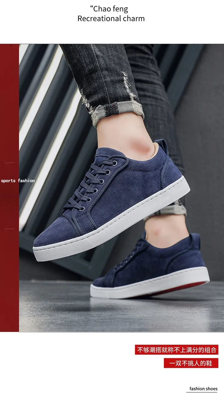 2026 New Spring Autumn Men's Board Shoes Versatile Men's Casual Single Shoes Anti Slip Sports Shoes