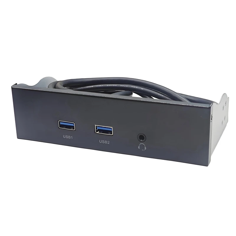 New-USB3.2 GEN1 Floppy Drive Slot HD-AUDIO Audio Front Panel 5.25Inch Optical Front Panel Support 2X USB3.0 + 1X Audio 3.5Mm