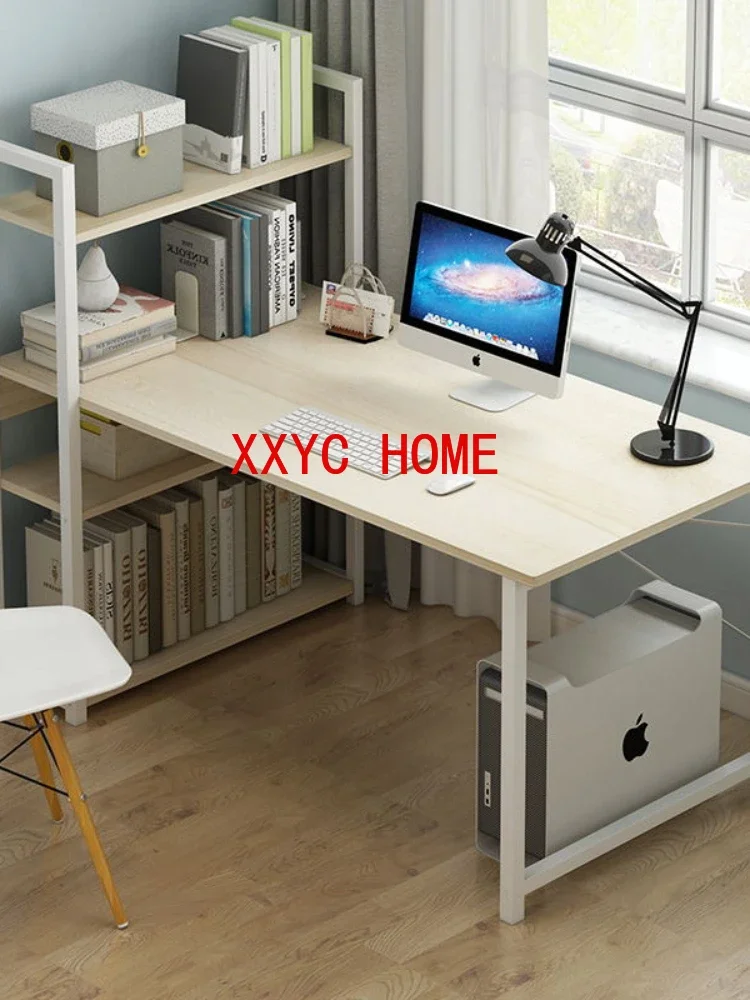 Student Household Single Study Simple Small Desk Bookshelf Combination Integrated Table