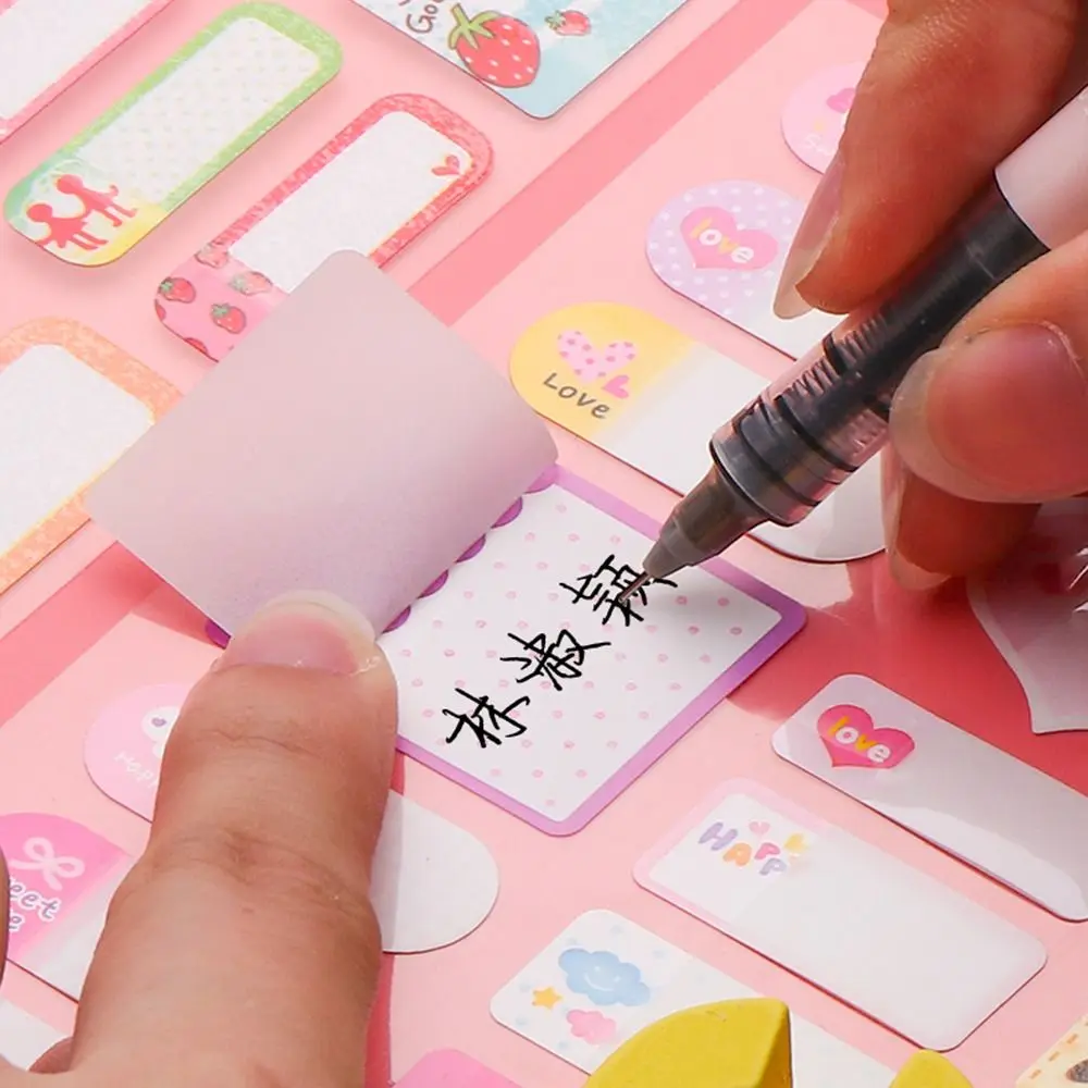 107-140pcs Name Sticker Waterproof Kawaii Stickers Personalized First Name Label for Children School Stationery