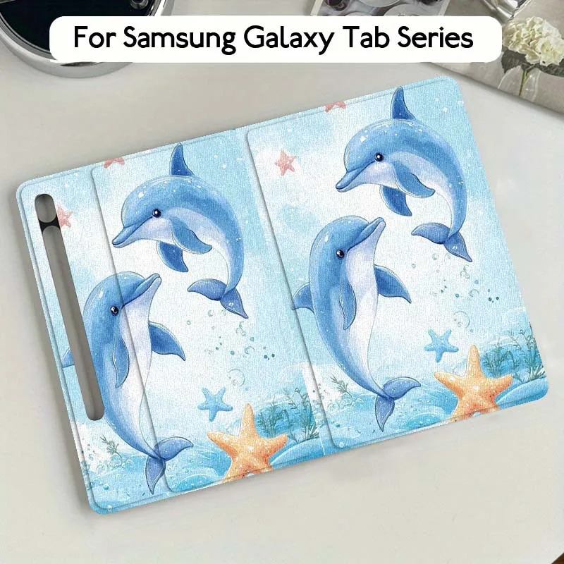 

Starfish Cat Shark Cartoon For Samsung Galaxy Tab S10 S9 S8 S7 FE Lite Soft Flexible Support Tablet Case Gift