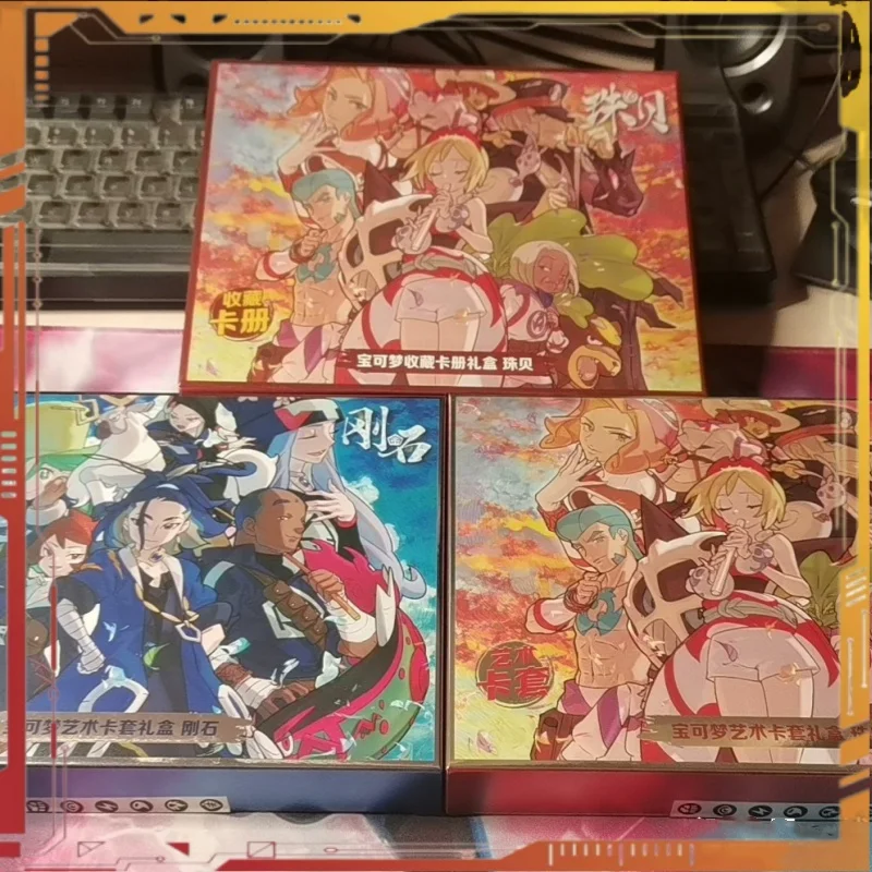 

Genuine PTCG 7.0 8.0 Card Book Trading Card Game Simplified Chinese Art Card Case Gift Box Anime Irida Adaman Collectible Gift