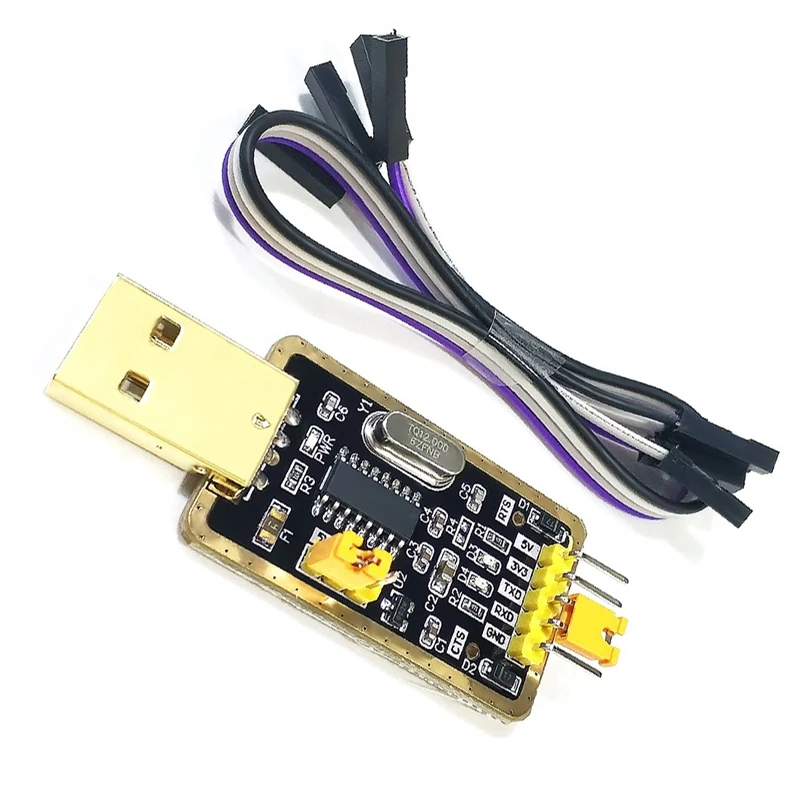 CH340G RS232 USB To TTL Converter Module UART Serial Port STC Dowanloader Programmer Brush Upgrade Small Plate