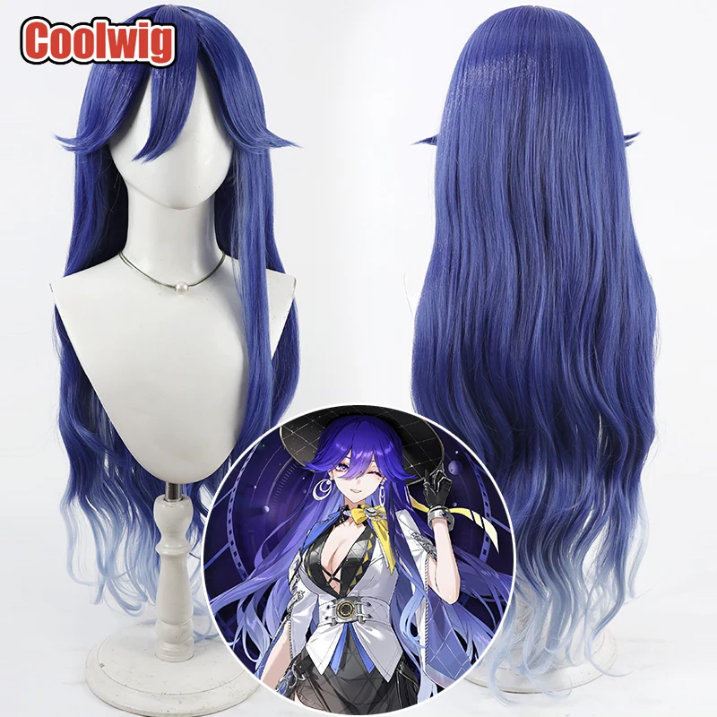 coolwig-人工毛-ルシラ-コスプレウィッグ-ウスティンウェイズ-ルシラ-ハロウィン-90cm-ロング-ウェーブのかかったブルーグラデーションウィッグ-耐熱性