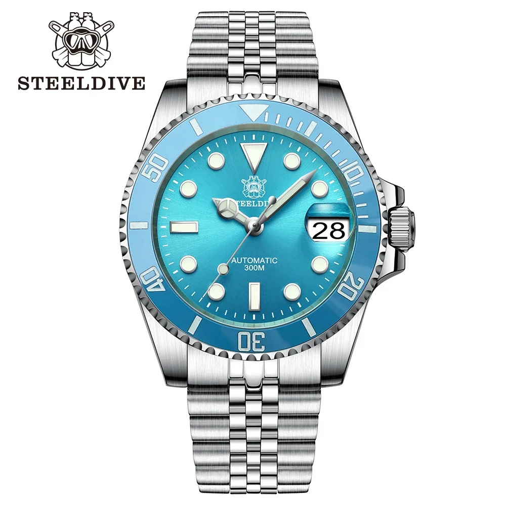 SD1953 New Arrival 2024 Purple Dial Turquoise Dial AR Coating Sapphire Glass 41mm Case 300M Waterproof Ceramic Bezel Dive Watch