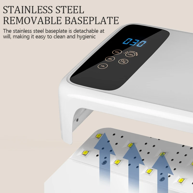 เครื่องอบเล็บเจล LED UV 138W 69 หลอด LED ระดับมืออาชีพ กำลังสูง สำหรับอบสีเจลทุกชนิด อุปกรณ์ทำเล็บมือ