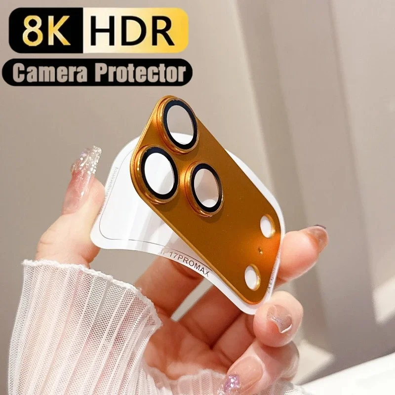 For IPhone 17 Pro Max 17Pro Metal Camera Protector Glass Alloy Lens Ring Cover Anti-Scratch Shockproof Phone Lens Accessories