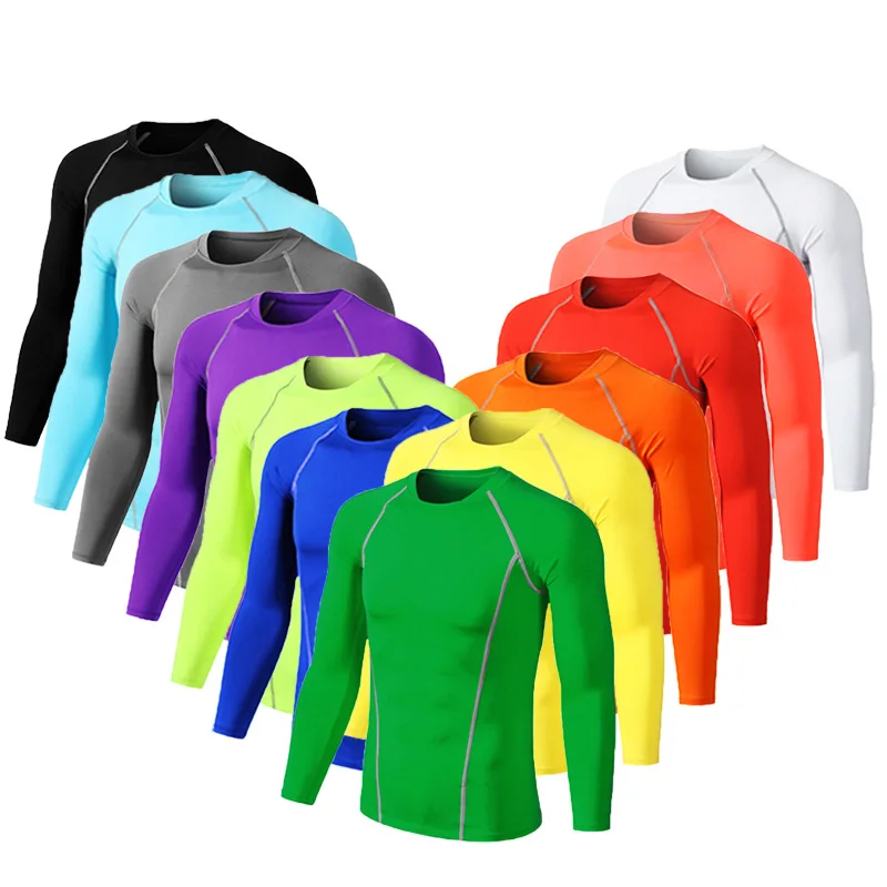 Men Women Kids Children Boy Girl Quick Dry Running Long T Shirt Fitness Sport Basketball Football Gym Hiking Jogging Clothes A84