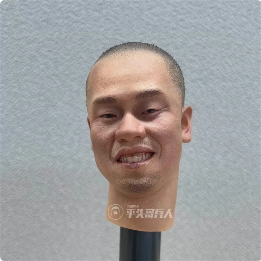 Snail 1/6 Male Soldier Crooked Neck Grinning Expression Head Carving Fit 12