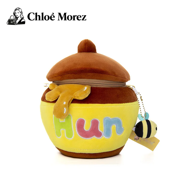 

Cute Cartoon Small Bag, Sweet Girl, Versatile Personality, Crossbody, Honey Jar, Plush Bag Handbags Crossbody