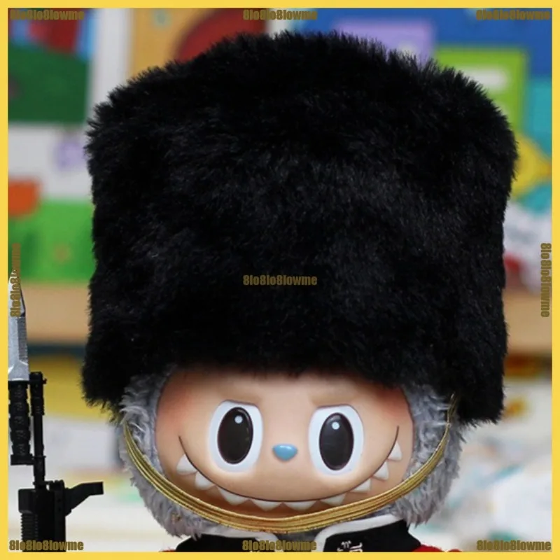 New Labubu Clothes Luxury Royal Guard Cap Uniform 5-piece Set Mini Plush Doll Clothing Fashion Doll Accessories DIY Gift - Image 3