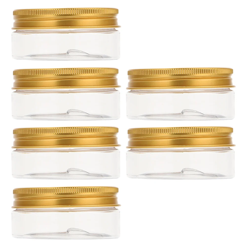 6 個ポータブルフェイシャルクリームサブボトル漏れ防止旅行容器メイクアップパッキングローション収納ボトル容器