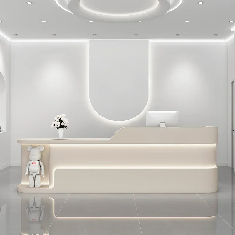 Japanese Style Clothing Store Reception Desks Beauty Salon Simplicity Reception Desks Designer Office Furniture Receptionen FYRD