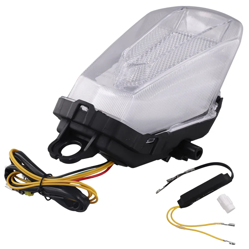 AB16-دراجة نارية الضوء الخلفي الفرامل الخلفية بدوره إشارة المتكاملة الذيل ضوء لسوزوكي GSXR1000 GSXR1000R 2017-2024 #5