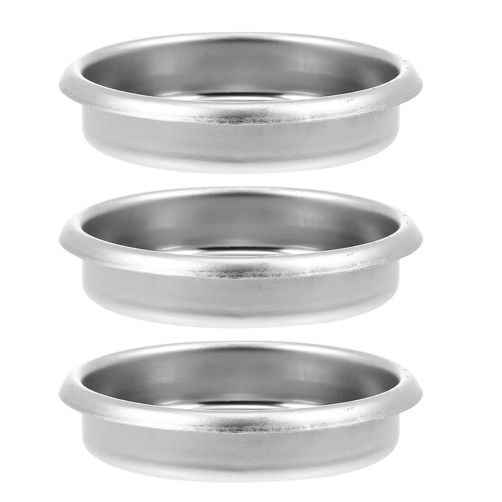 3Pcs 58Mm Stainless Steel Blind Filter Set for Espresso Machine Backflush Cleaning Universal Coffee Machine Accessories Blind