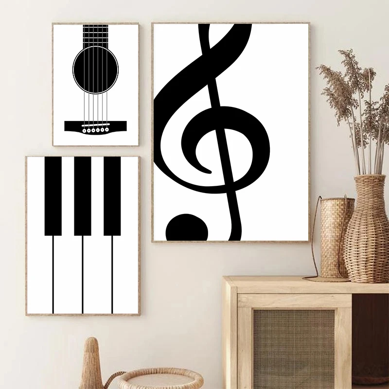 Minimalist Instrument Music Enthusiast Modern Poster Print Wall Art Pictures Canvas Painting Living Room Bedroom Home Decor Gift