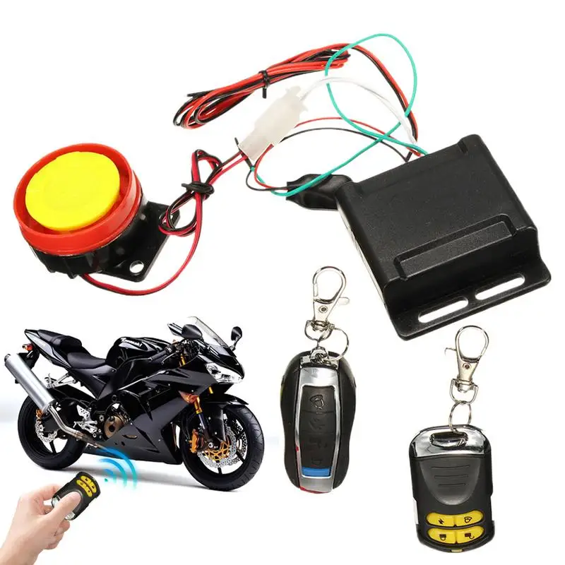 12V Motorcycles	Engine Start Alarm Motorcycle Anti-Theft Alarm Security System Burglar Remote Control System for Electric Cycles