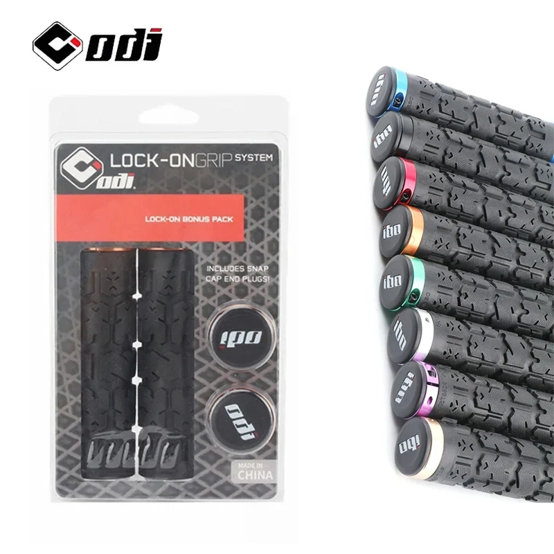 ODI RG01 Bicycle Grips Lock-on MTB Handlebar Grip Silicone Anti-Slip Handle Cover Bike Cuff Double Locking Handle Grips BMX Part