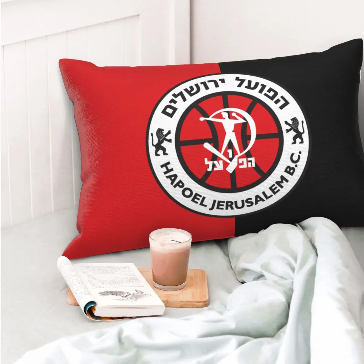 

Hapoel Jerusalem Basketball Pillow Cases Lightweight Super Soft Easy Care Microfiber Pillowcases, Gifts for Women Men - 2-Pack