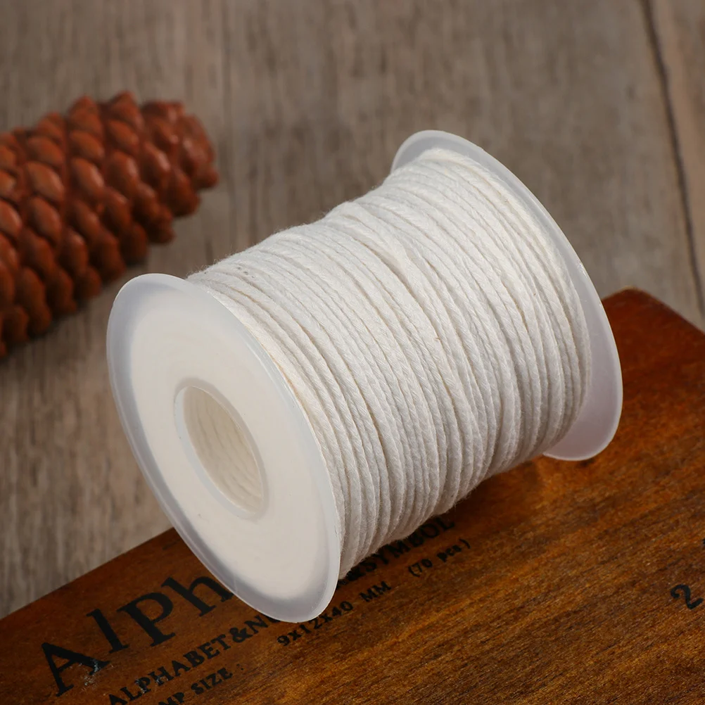 

30 Meter Cotton Wick Spool High Quality Braided Wicks for Making DIY Taper Pillar Candles Natural Smokeless Burning