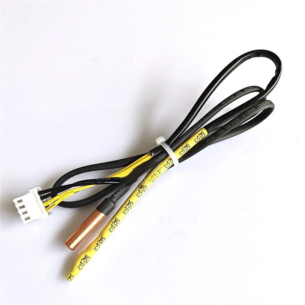 1pc Dual Probe Temp Sensor 15k Rubber Head/20k Copper Head Detector to Solve F1 F2 Fault for GREE Air Conditioner Inner Unit