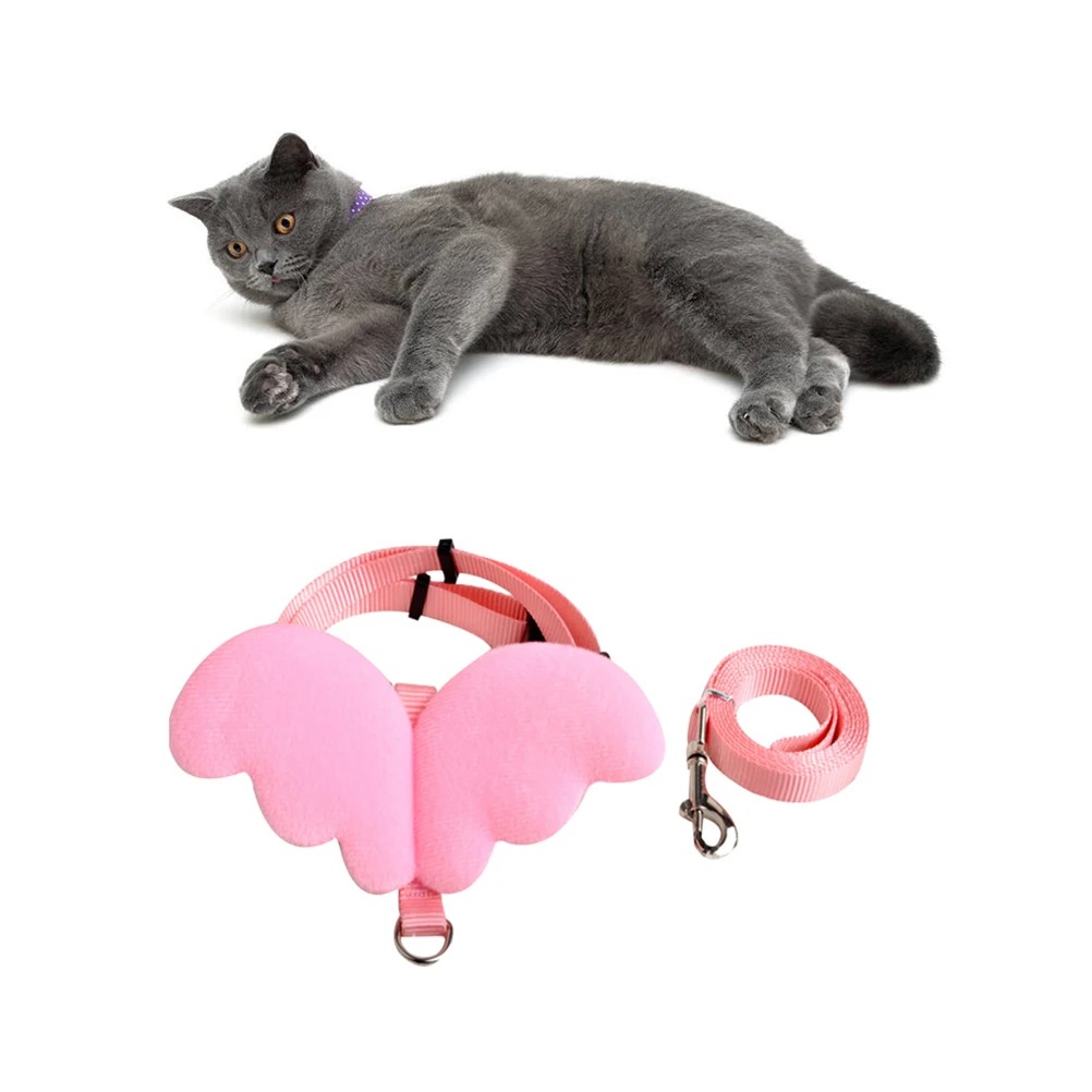 

Harness Kitten Cat Chest Strap Lead Adjustable PVC Nylon Pet Leash Pet Cat Leash Uniform Force