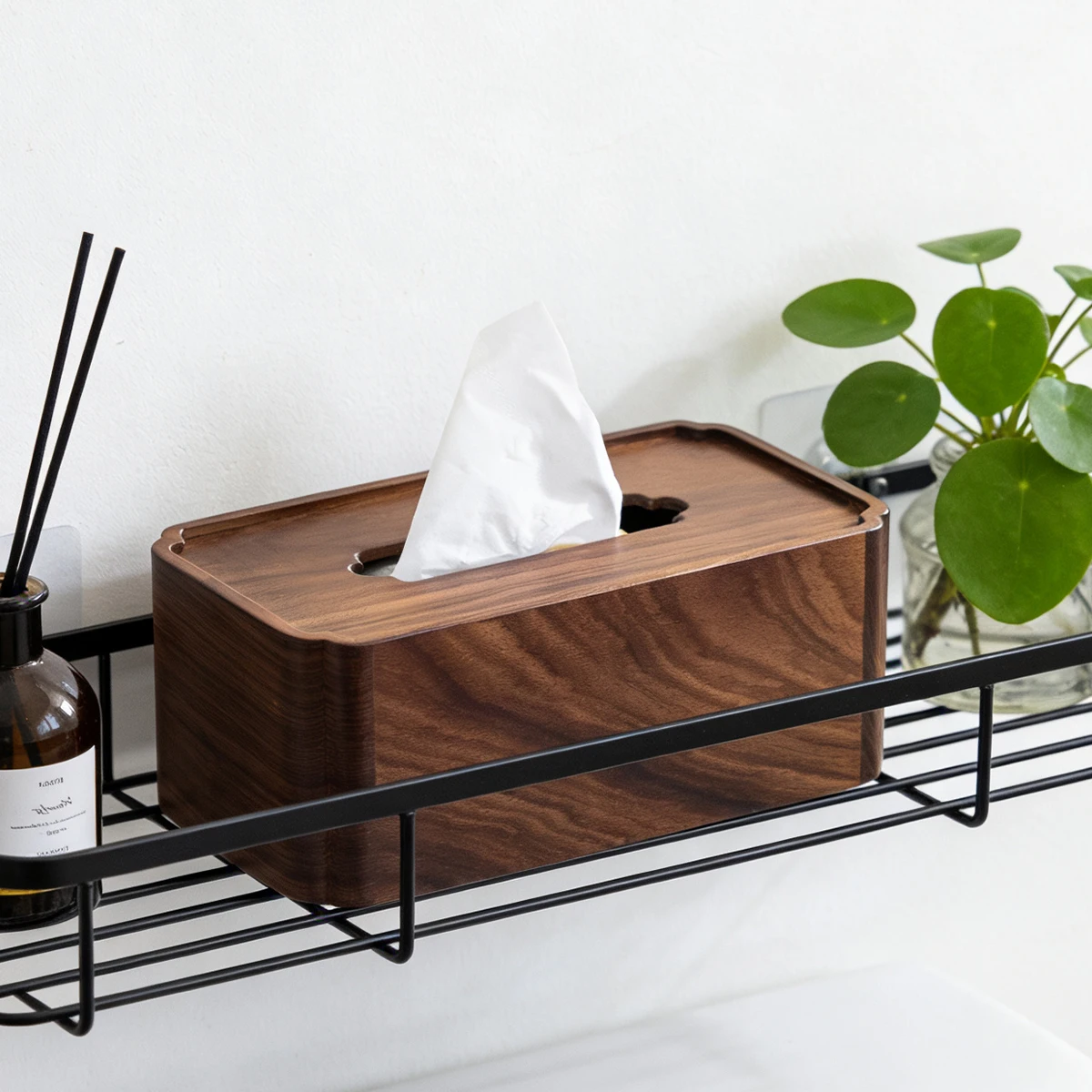 

Коробка для салфеток из дерева венге премиум-класса — прямоугольное выдвижное дно и пружина из нержавеющей стали, держатель для декора для ванной комнаты, офиса и спальни