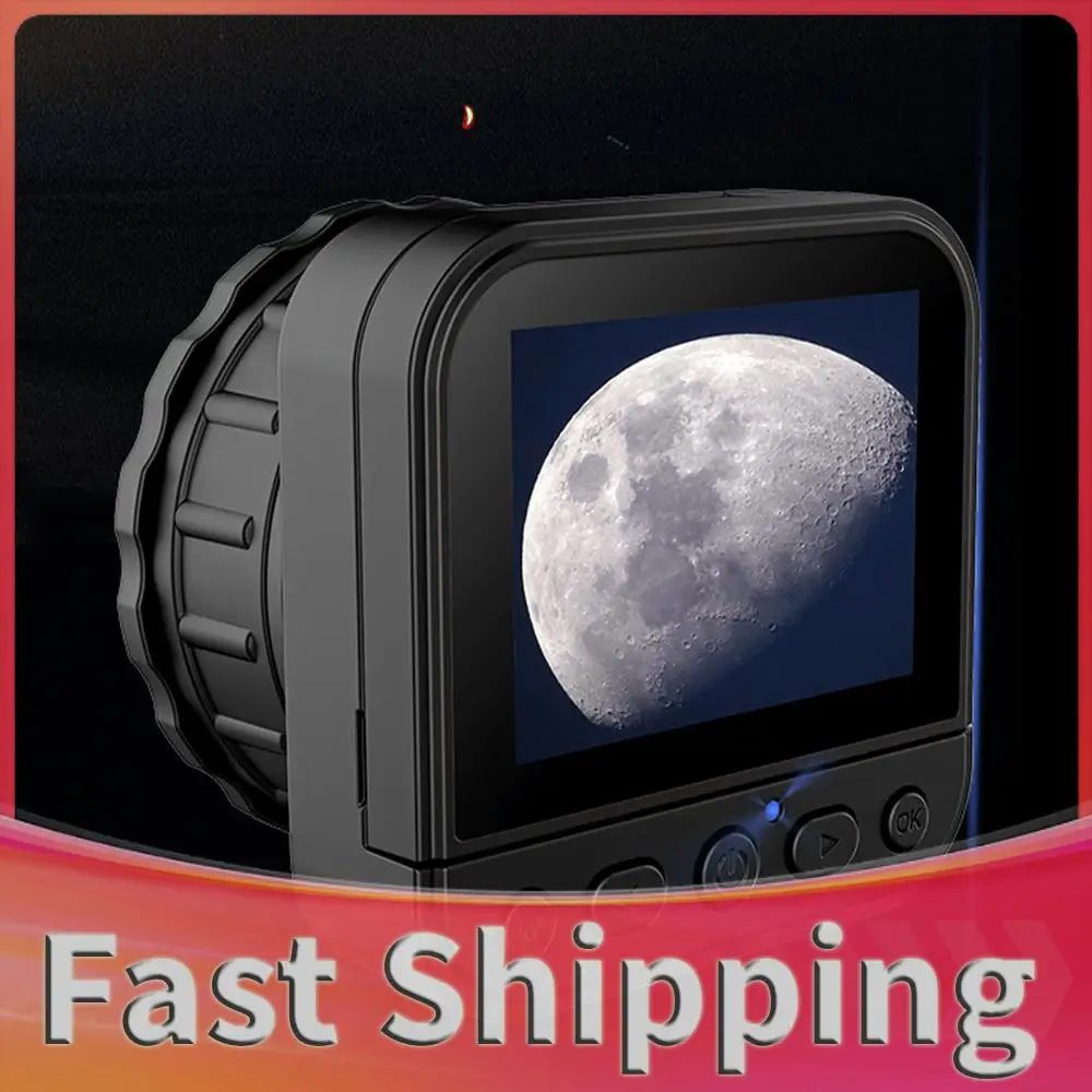 

64MP 4K HD 2.4G WIFI Universal Eyepiece Monocular Camera with Flip Screen 23-60mm Telescope Camera Eyepiece Portable Lightweight