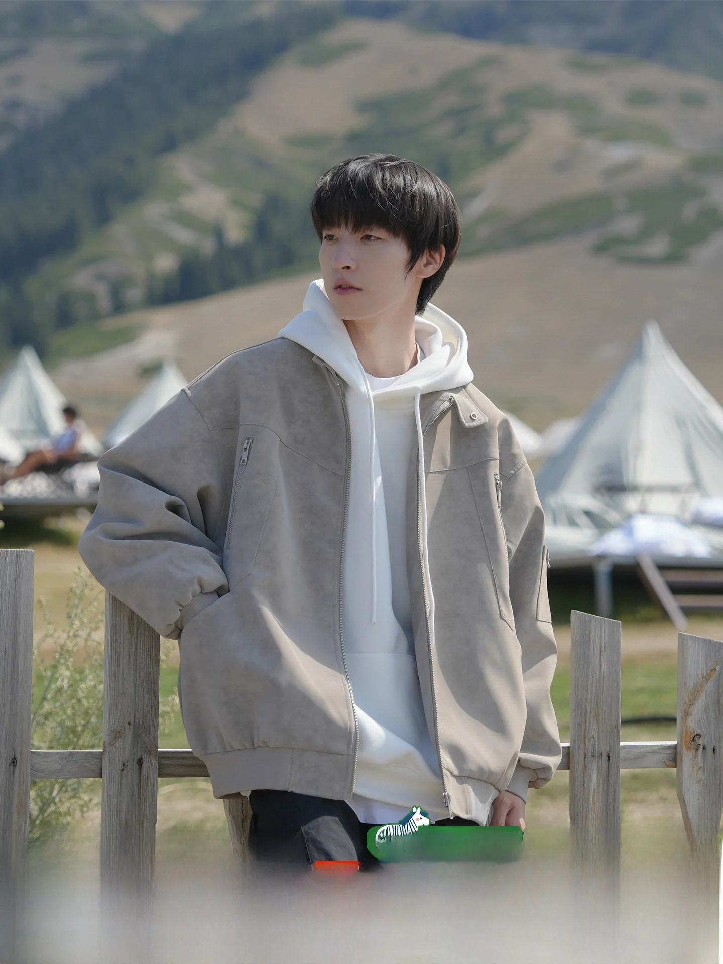 

GOOZI MADE American Sle Thiened Leather Jaet Men's Spring Cotton Coat Boys' Leather Jaet Casual Long Sve Zipper