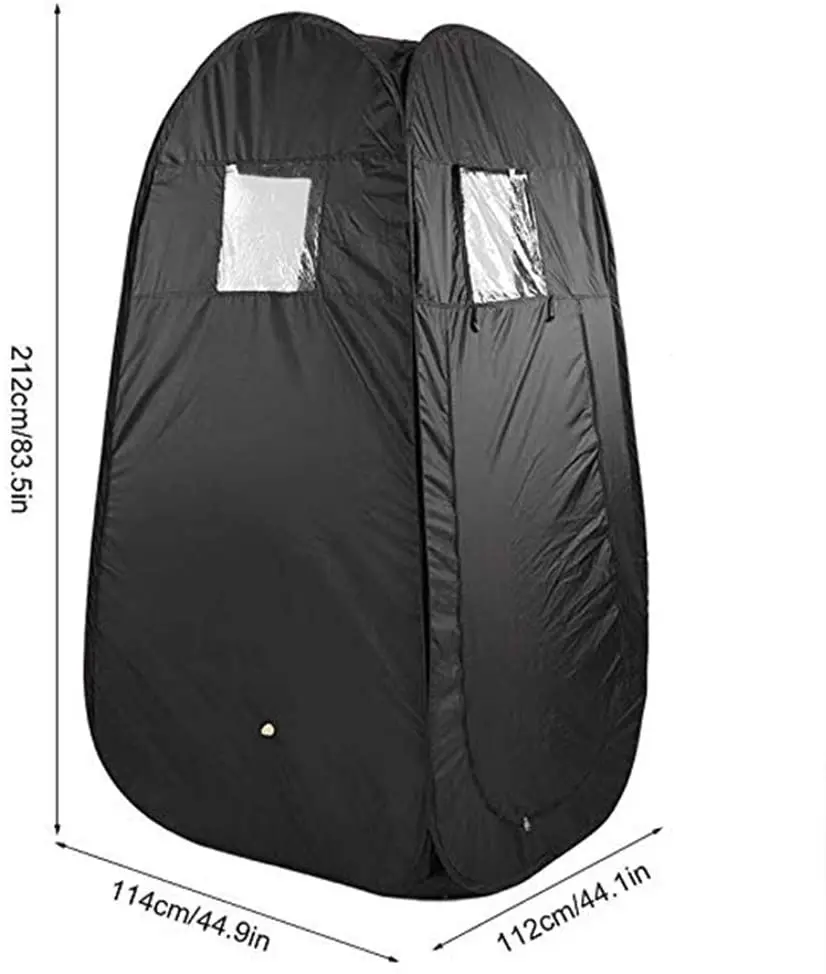 Imagem -02 - Casa Portátil Sauna Tenda Pop up Privacidade Vestir Vestiário para Acampamento Biking wc Chuveiro Praia ao ar Livre sem Vapor