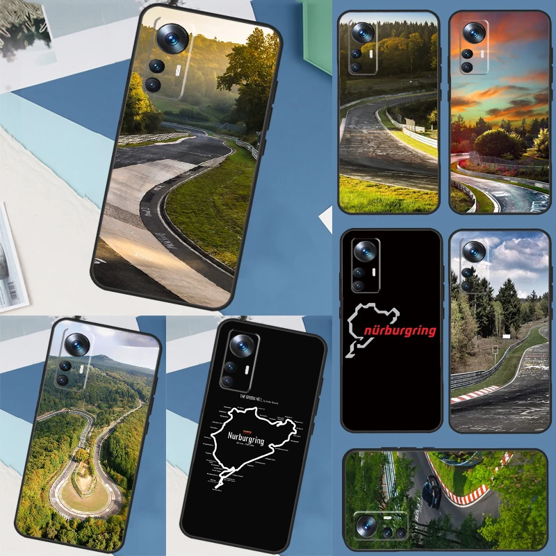 Green Hell Nurburgring For POCO F5 X3 X4 X5 Pro M5 F3 F4 GT C40 Case For Xiaomi 13 12 11 Lite 11T 12T Pro Cover