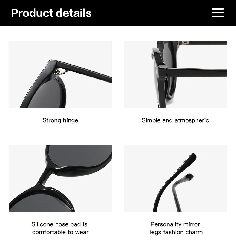 Retro runde polarisierte Sonnenbrille Männer Frauen klassische Leoparden rahmen Sonnenbrille Mode schwarz fahren männliche weibliche Brille uv400 – Detail 23