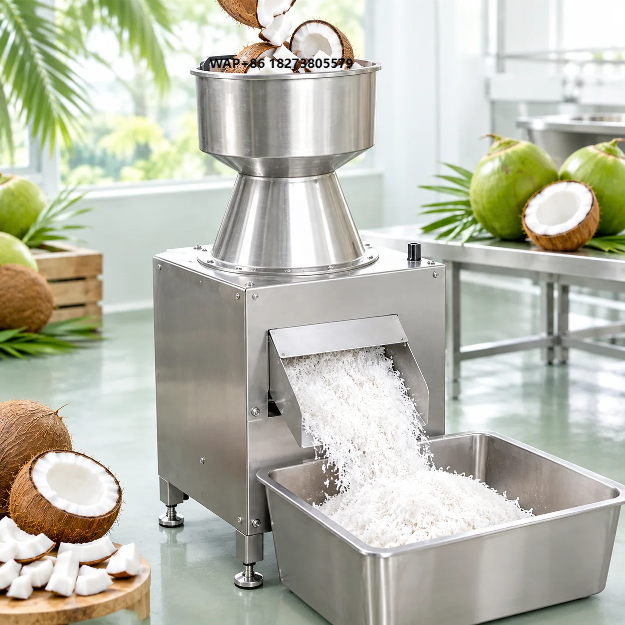 High-Efficiency Electric Coconut Shredder Machine Commercial Use for Making Coconut Milk Easily Grates Fruits & Vegetables