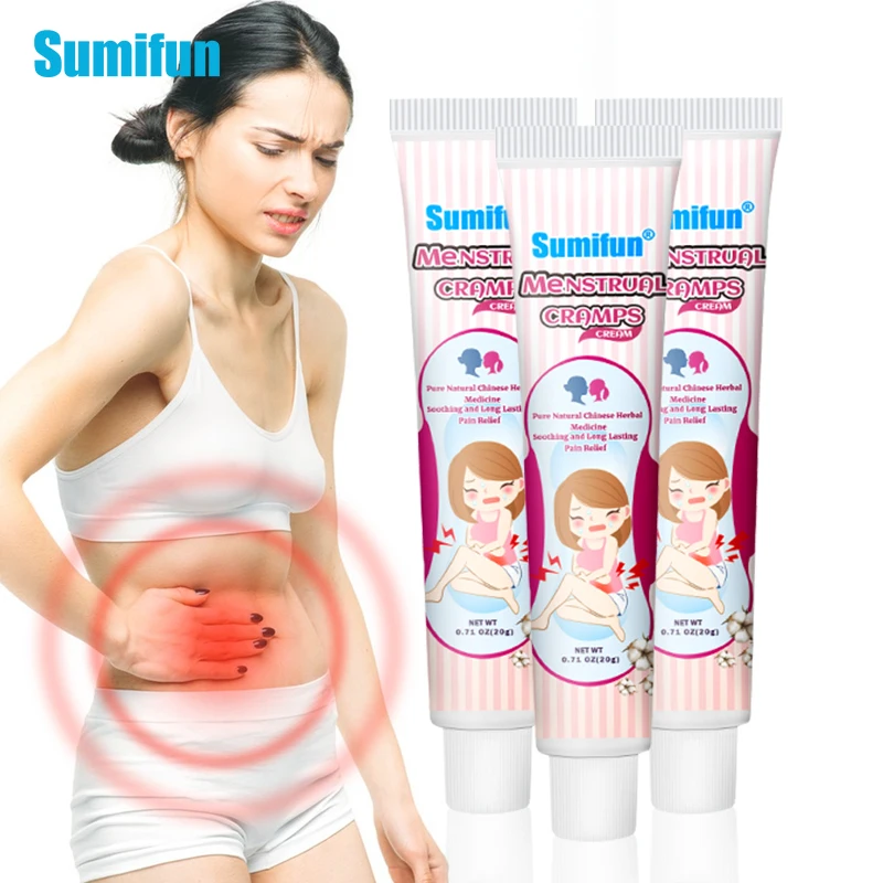 20g Sumifun Menstrual Cramps Warm Women Uterus Trease Reduce Menstrual Waist Pain Menstrual Cramp Relief Winter Heating Ointment