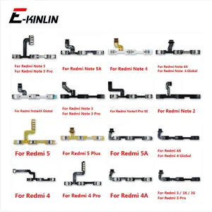 Bilashmart Volume Side Power Switch on off Button Key Flex Cable Xiaomi Redmi 3S 3X 4A Note 4 2 3 5 Pro Plus Note 4X 5A