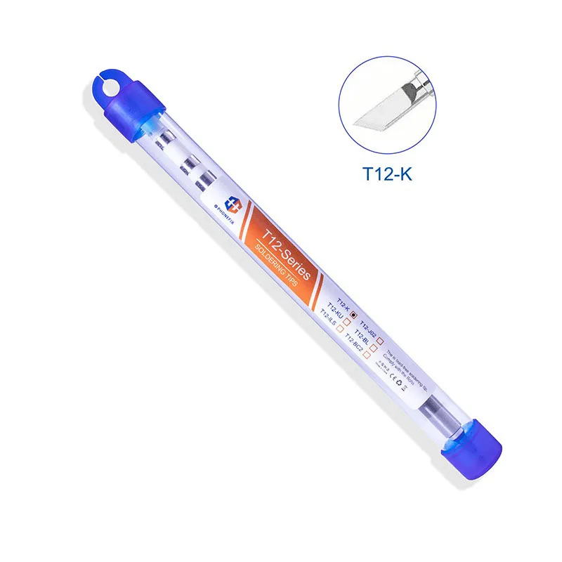 1Pcs High quality T12 soldering iron tip lead free solder tip for T12 soldering station suitable for OSS T12X T12X PLUS