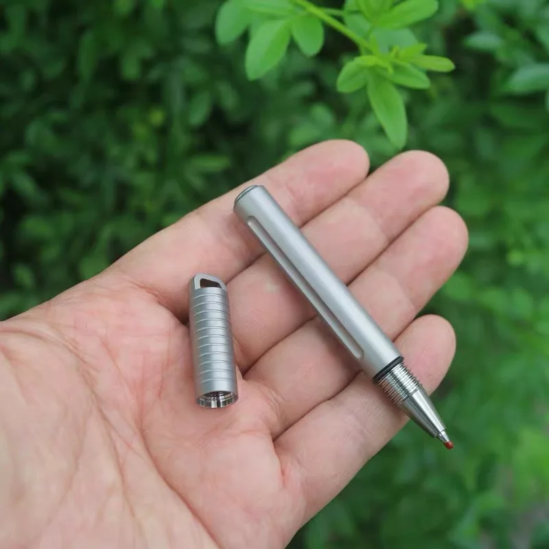 Imagem -06 - Caneta Tática de Liga de Titânio Tc4 Colar Pingente Portátil e Compacto Caneta Mini Signature Autodefesa Ferramentas Portáteis Edc 87 mm