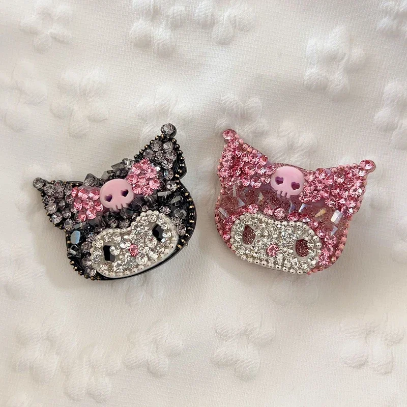 1 قطعة دبوس الشعر مرحبا كيتي الكرتون KT القط لامعة حجر الراين مقاطع الشعر Y2K الفتيات المشابك Hairgrip إكسسورات شعر الأطفال هدية