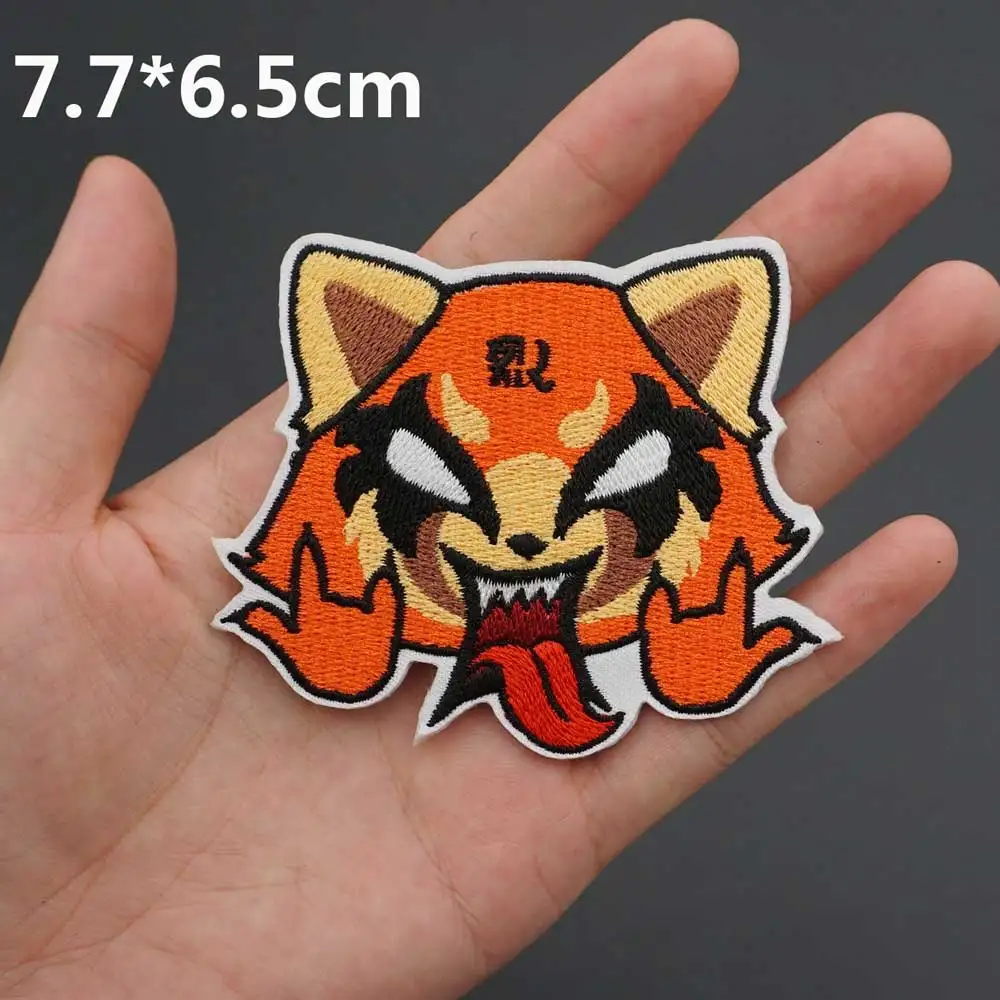 Cartoon Cute Anime Embroidered Patch iron on and Hook Backing for Kids Clothes Stickers Badge Garment Appliques