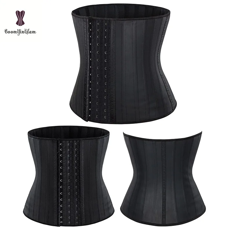 Outwear Underbust Waist Trainer Women Front 3 Hook Closure 25 Steel Boned Corsets Outfit Bustier Lingerie Soft Latex Corselet