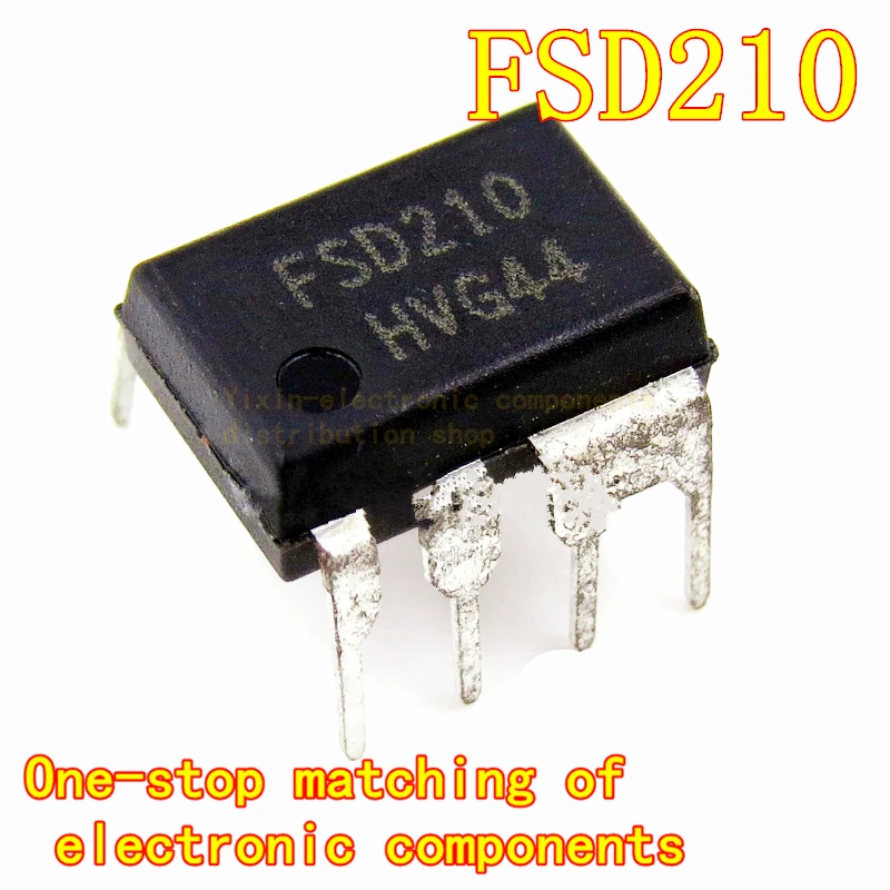 

5PCS/Pack FSD210 FSD200 FSQ510 DIP-7 straight PIN 7 LCD power management chip