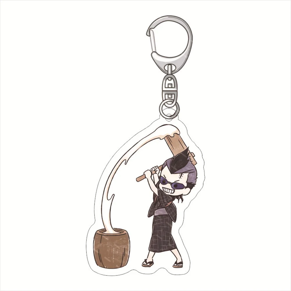 Anime Cosplay Keychain Asta Yuno Noell Cartoon Figure Acrylic Metal Key Chain Bag Charm Decoration Fashion Jewelry